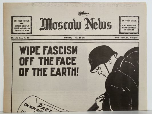 OLD WARTIME NEWSPAPER: Moscow News, 27 June 1941