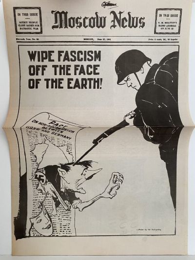 OLD WARTIME NEWSPAPER: Moscow News, 27 June 1941