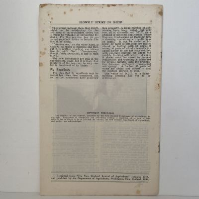 BLOWFLY STRIKE IN SHEEP: Bulletin No. 192