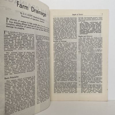 FARM DRAINAGE by D F Scott: Bulletin No. 286