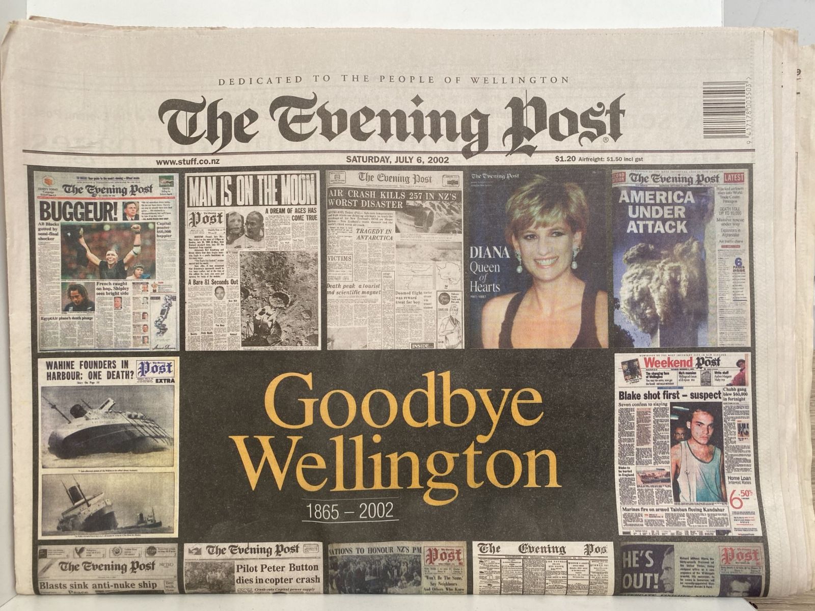 OLD NEWSPAPER: The Evening Post, Wellington - Final edition, 6 July 2002