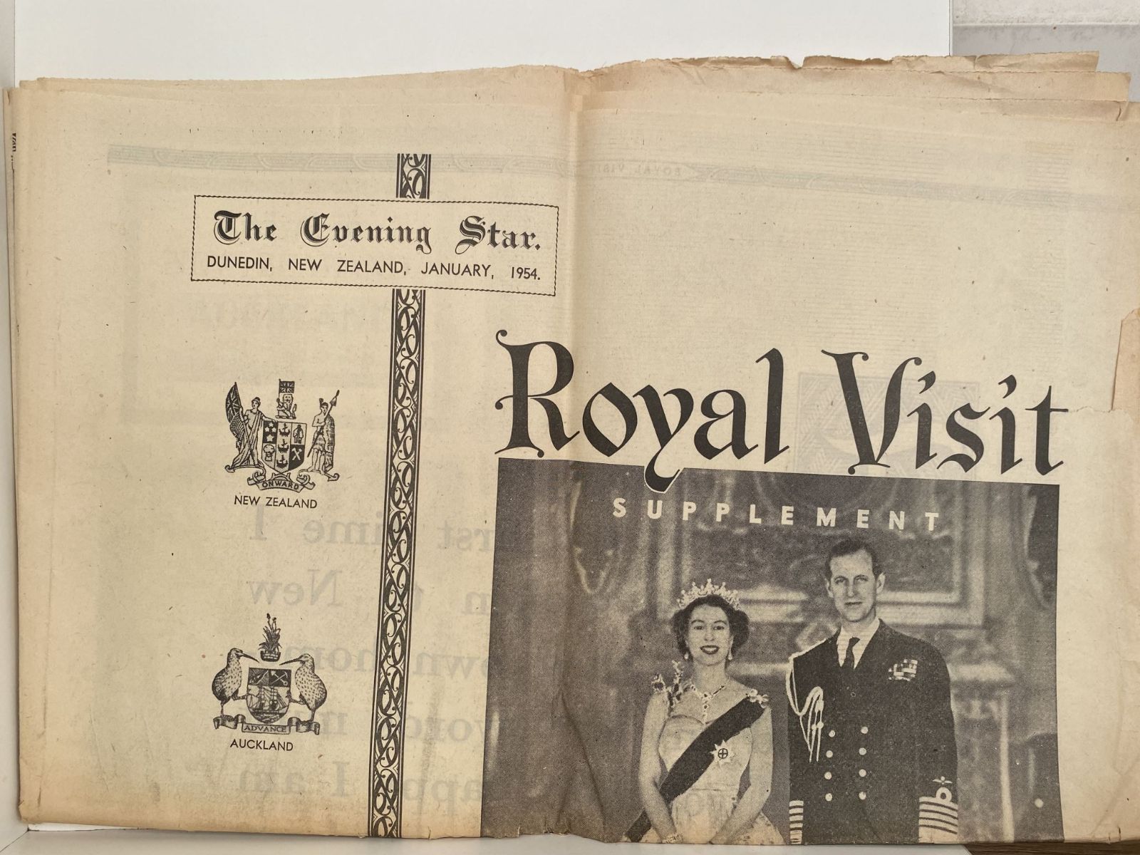 OLD NEWSPAPER: The Evening Star - Royal Visit Supplement January 1954