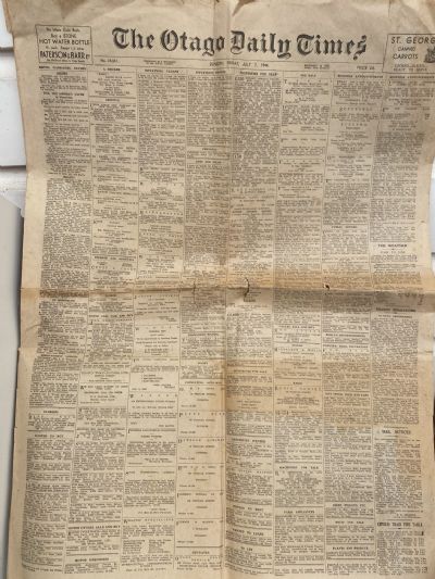 OLD NEWSPAPER: The Otago Daily Times, 7 July 1944