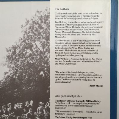 The History of Motor Cycling