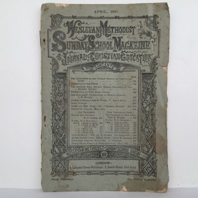 WESLEYAN METHODIST: Sunday School Magazine Journal of Christian Education
