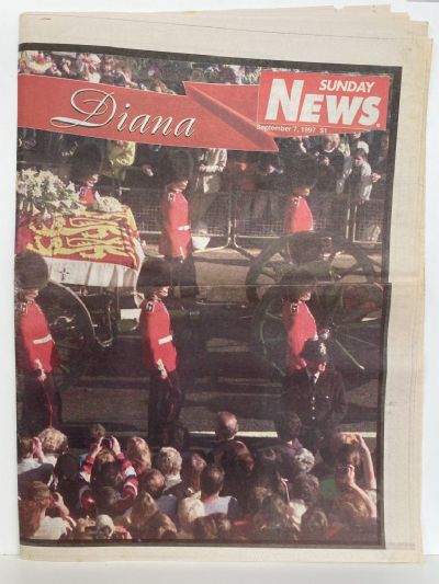 OLD NEWSPAPER: Sunday News, 7 September 1997 - Death of Princess Diana