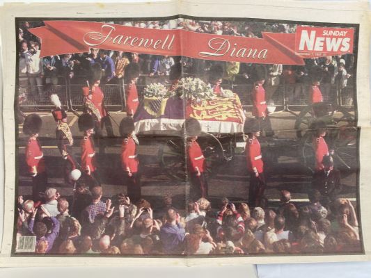 OLD NEWSPAPER: Sunday News, 7 September 1997 - Death of Princess Diana