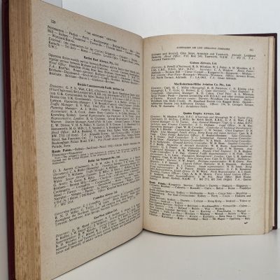 AEROPLANE DIRECTORY of British Aviation 1953