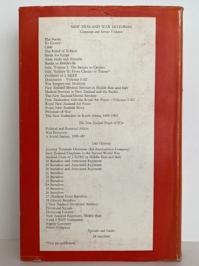 ALAM HALFA and ALAMEIN: History of New Zealand in the Second World War 1939-45