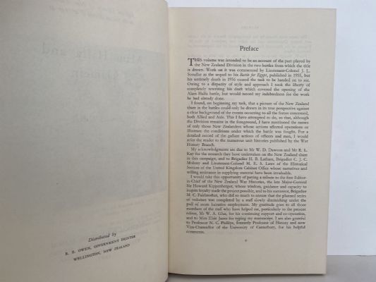 ALAM HALFA and ALAMEIN: History of New Zealand in the Second World War 1939-45