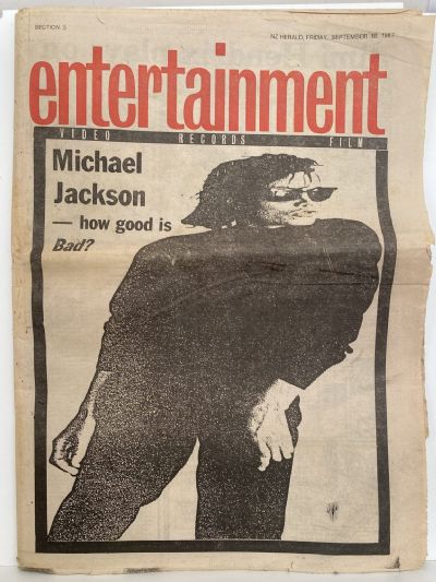 OLD NEWSPAPER: The New Zealand Herald, 18 September 1987 - Michael Jackson