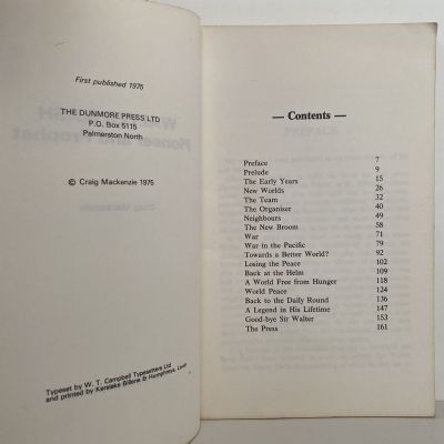 WALTER NASH: Pioneer and Prophet