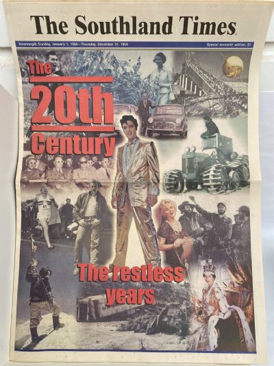 OLD NEWSPAPER: The Southland Times, Invercargill - A Century of News 1900 - 1999
