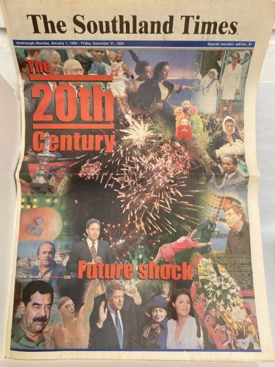 OLD NEWSPAPER: The Southland Times, Invercargill - A Century of News 1900 - 1999