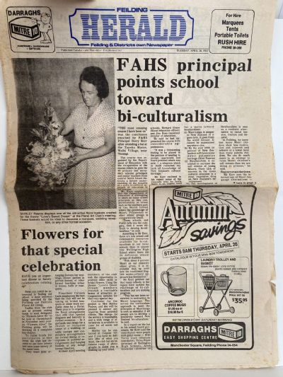 OLD NEWSPAPER: Feilding Herald, Feilding & Districts - Tuesday 24 April 1984