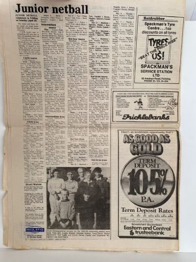 OLD NEWSPAPER: Feilding Herald, Feilding & Districts - Tuesday 24 April 1984