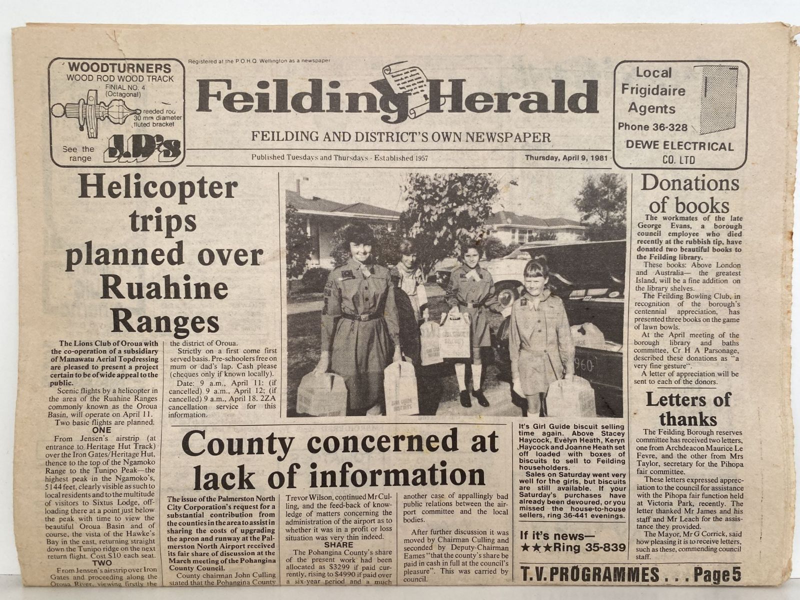 OLD NEWSPAPER: Feilding Herald, Feilding & Districts - Thursday 9 April 1981