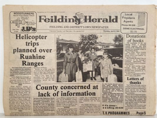 OLD NEWSPAPER: Feilding Herald, Feilding & Districts - Thursday 9 April 1981