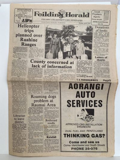 OLD NEWSPAPER: Feilding Herald, Feilding & Districts - Thursday 9 April 1981