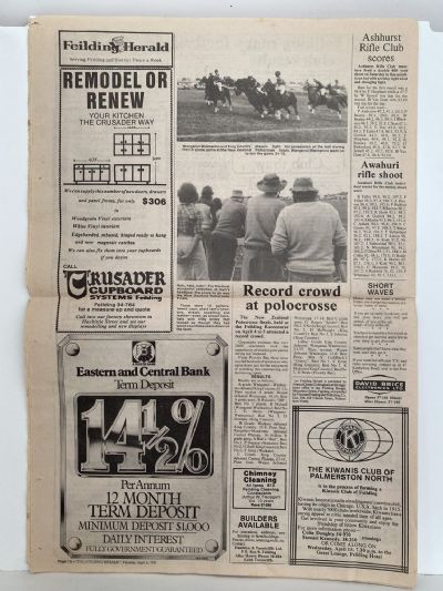 OLD NEWSPAPER: Feilding Herald, Feilding & Districts - Thursday 9 April 1981