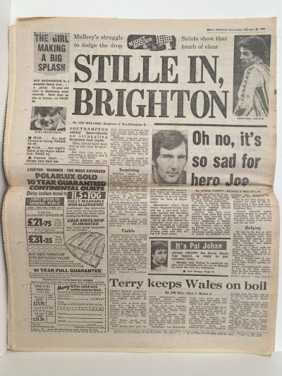 OLD NEWSPAPER: Daily Express, 25 February 1981 - Charles and Diana engaged