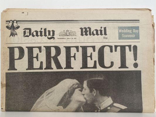 OLD NEWSPAPER: Daily Mail, 30 July 1981 - Charles and Diana Royal wedding