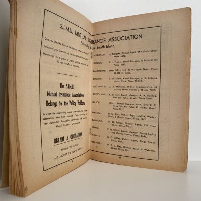 AUTOMOBILE ASSOCIATION: South Island Handbook 1962-63