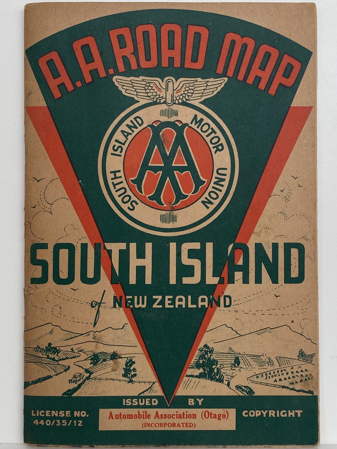 AA ROAD MAP South Island Of New Zealand aa-road-map-south-island-of-new-zealand