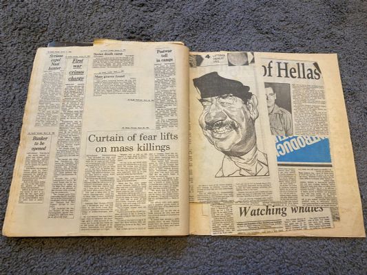 4 SCRAPBOOKS of assorted Wartime Newspaper cuttings