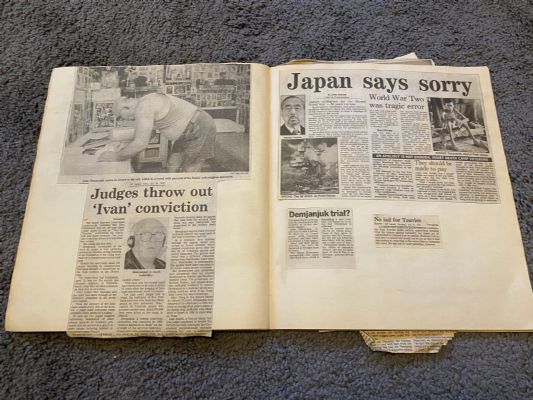 4 SCRAPBOOKS of assorted Wartime Newspaper cuttings