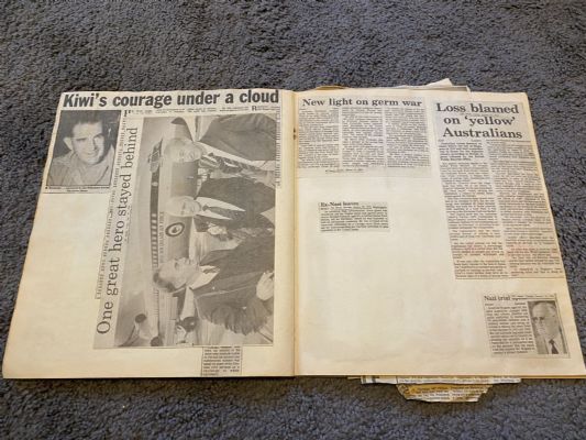 4 SCRAPBOOKS of assorted Wartime Newspaper cuttings