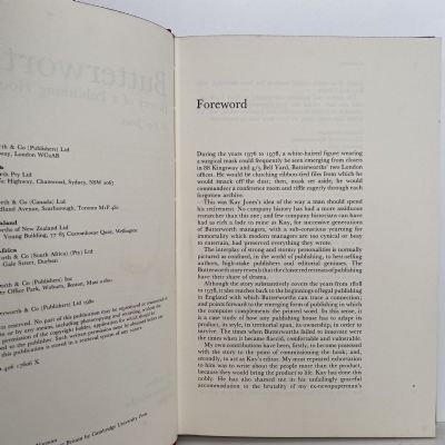 BUTTERWORTHS: History of a Publishing House