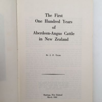 ABERDEEN ANGUS: 100 Years in New Zealand