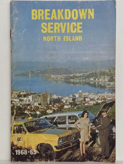 AA BREAKDOWN SERVICE: North Island of New Zealand 1968-69