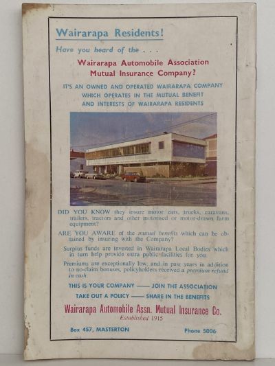 AA BREAKDOWN SERVICE: North Island of New Zealand 1968-69