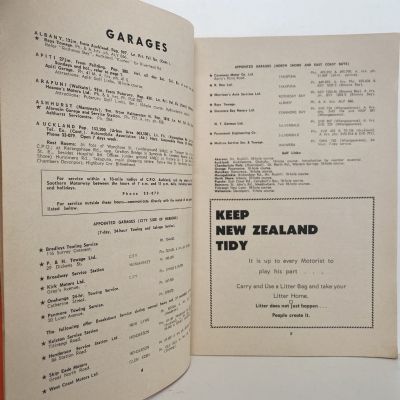AA BREAKDOWN HANDBOOK: North Island of New Zealand 1971-72