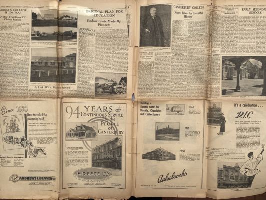 OLD NEWSPAPER: The Christchurch Press - As it was in 1861 and as it is in 1950