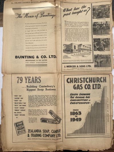 OLD NEWSPAPER: The Christchurch Press - As it was in 1861 and as it is in 1950