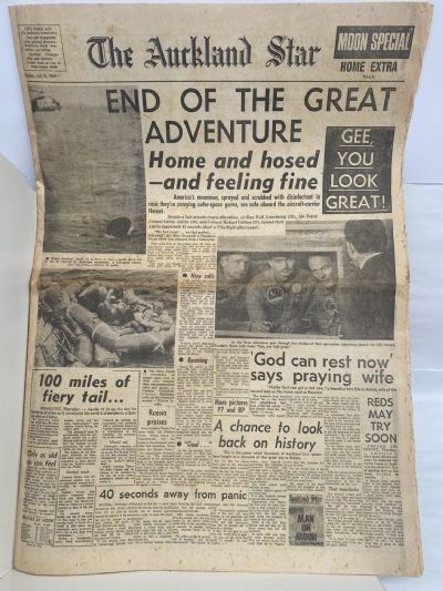 OLD NEWSPAPER: The Auckland Star, 25 July 1969 - Moon Landing Special