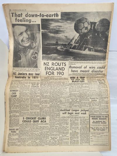 OLD NEWSPAPER: The Auckland Star, 25 July 1969 - Moon Landing Special