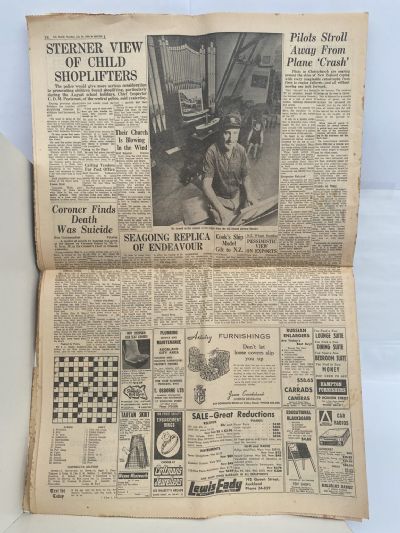 OLD NEWSPAPER: The New Zealand Herald, July 24th 1969 - Moon Landing Special