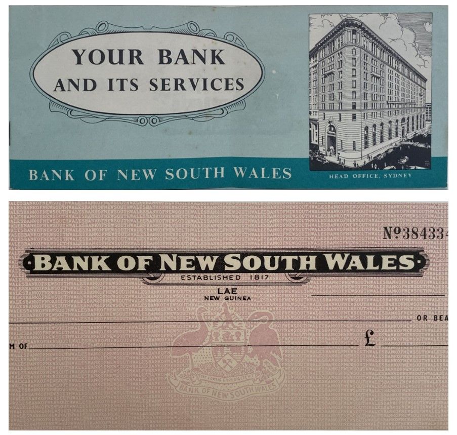 OLD BANKING MEMORABILIA: Bank of New South Wales, Est 1817