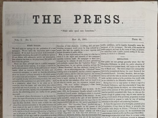 OLD NEWSPAPER: Christchurch Press, Vol 1-Vol 1, 25 May 1861