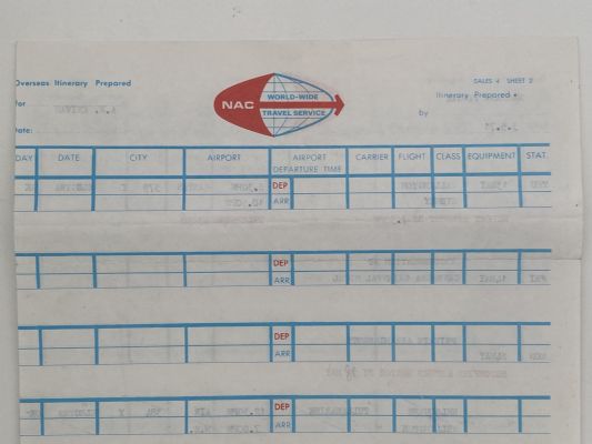 AVIATION MEMORABILIA: Vintage TEAL / NAC / Air New Zealand 1958 - 2014