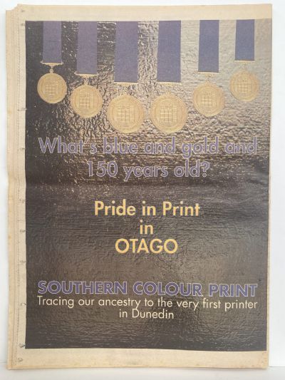OLD NEWSPAPER: The Otago Daily Times, December 1998 - 150th Anniversary