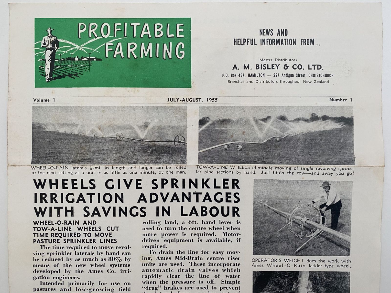 FARMING BULLETIN: Profitable Farming - A M Bisley & Co. 1955