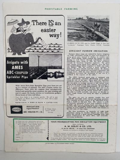 FARMING BULLETIN: Profitable Farming - A M Bisley & Co. 1955