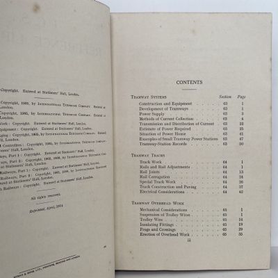 ICS REFERENCE LIBRARY 22 - Electric Tramways and Railways and Signalling