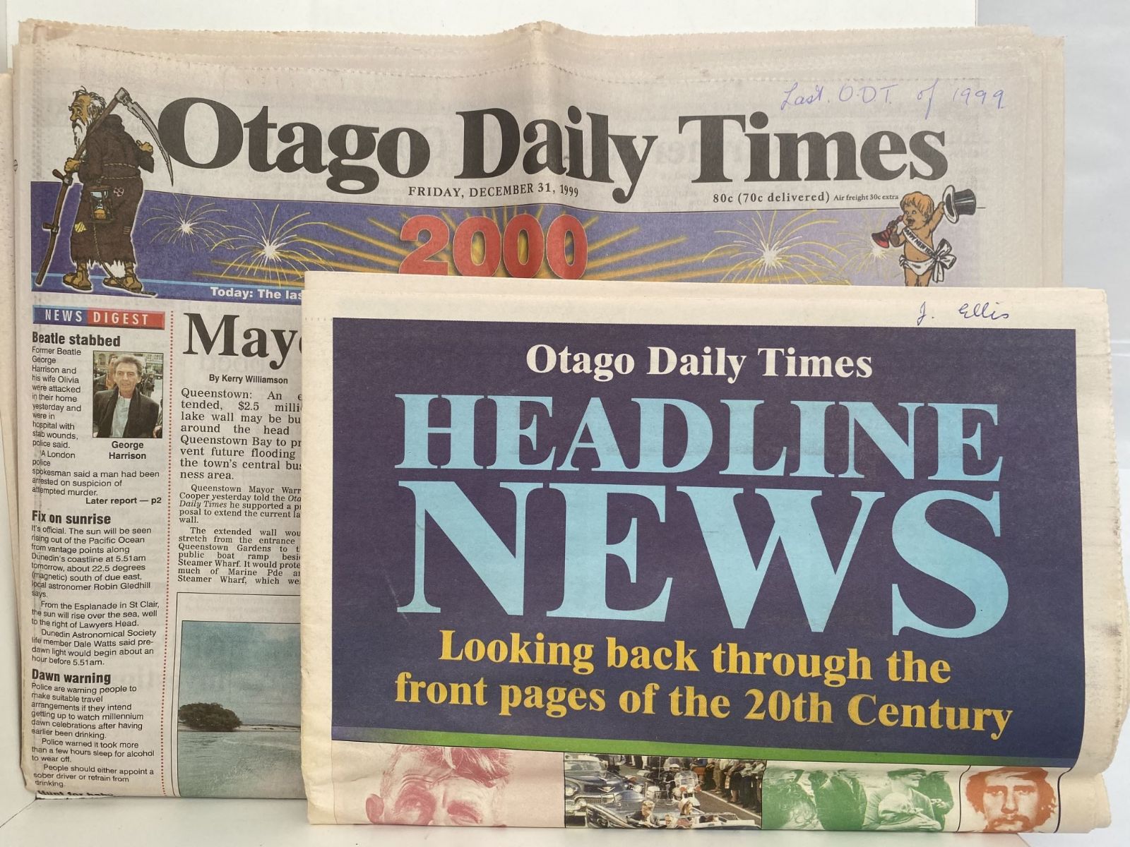 OLD NEWSPAPER: The Otago Daily Times, 31 Dec 1999