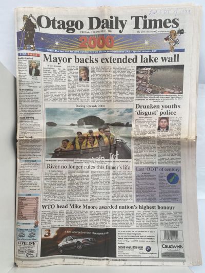 OLD NEWSPAPER: The Otago Daily Times, 31 Dec 1999